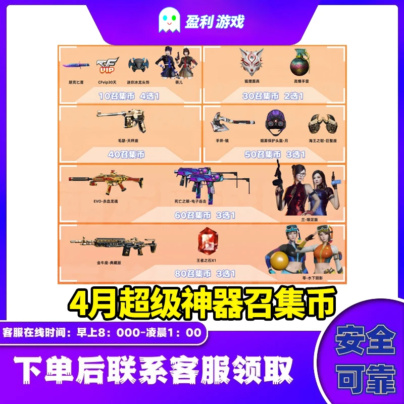 【超级神器】CF4月份超级神器邀请回归好友活动穿越火线80召集币