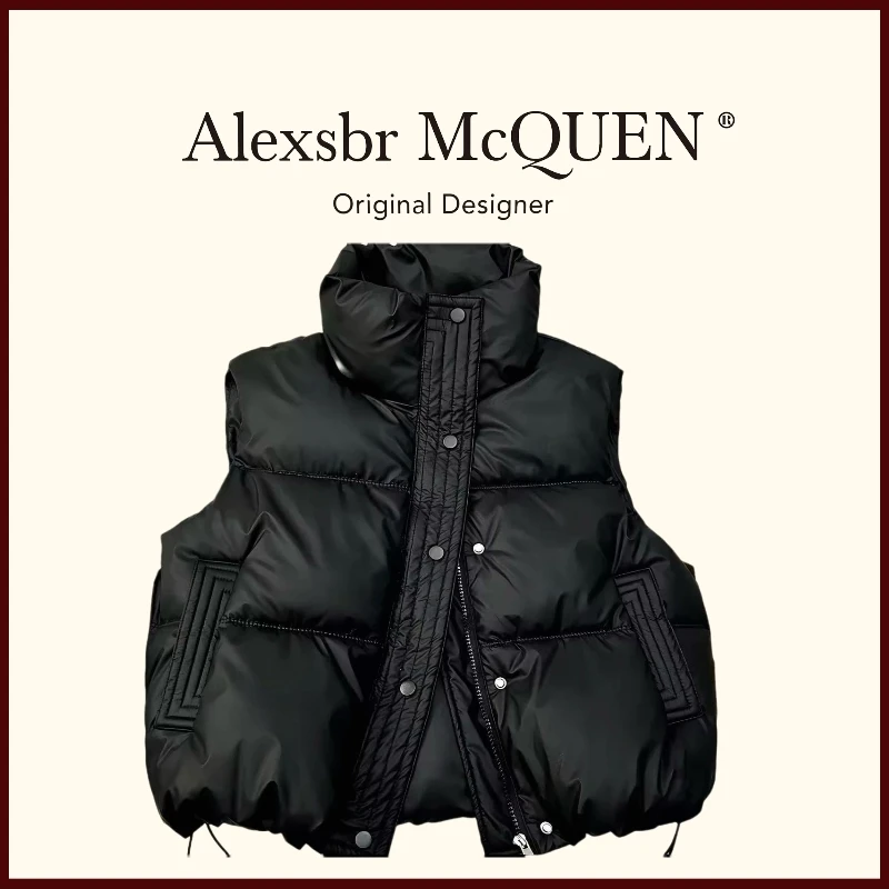 【AN】时尚保暖加厚马甲韩版纯色宽松马夹小个子洋气百搭马甲