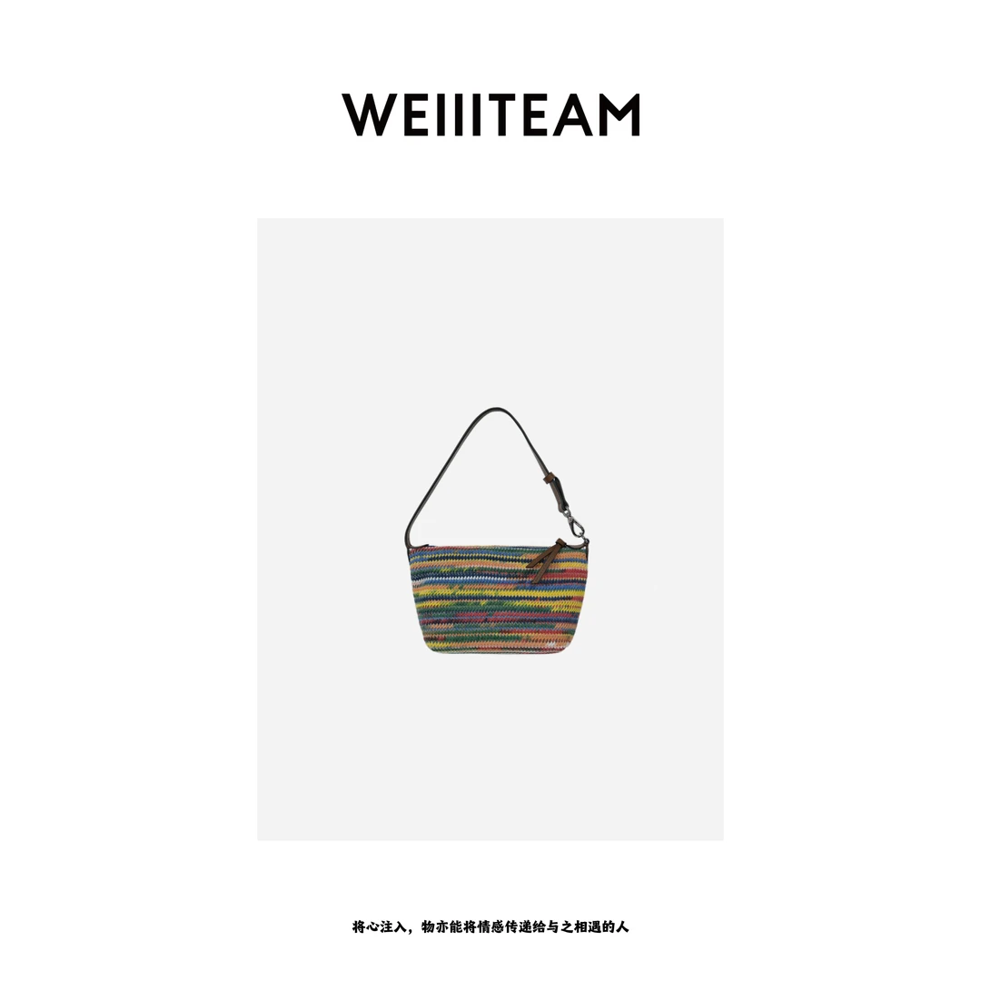 WEIIITEAM 多巴胺度假彩虹编织包 ch-630-1