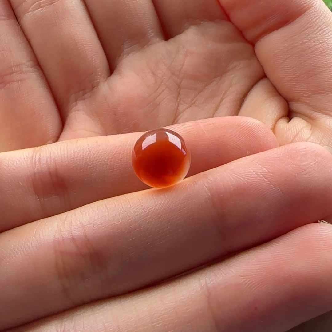 南红玛瑙未镶嵌冰飘圆珠10.3