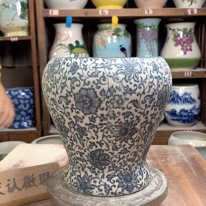 鱼尾复古青花 新款新款陶瓷陶瓷