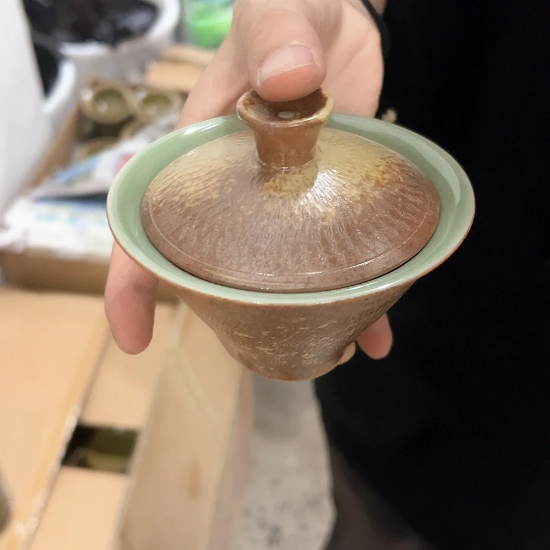 龙泉云间青瓷小米茶器