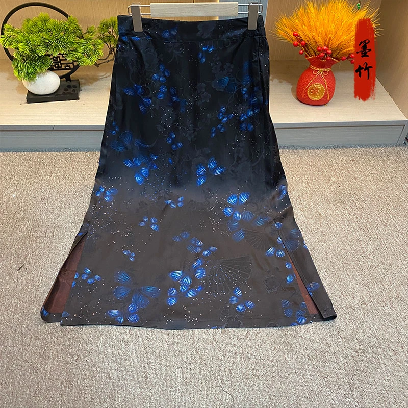 【71068】新中式中国风女装国潮时尚半身裙气质提花半身裙