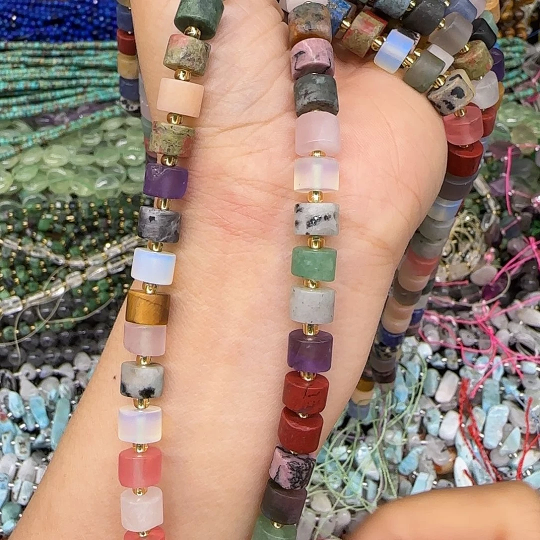 玛瑙/玉髓合金珠宝半成品多宝哑光8mm一条