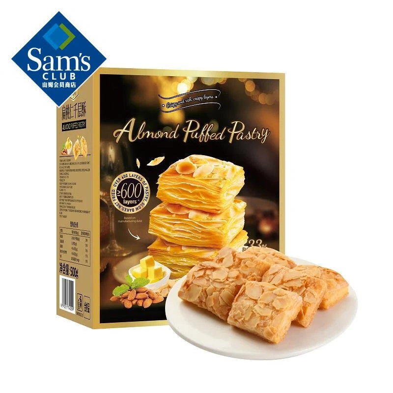 Tafe扁桃仁千层酥500g休闲小零食美食