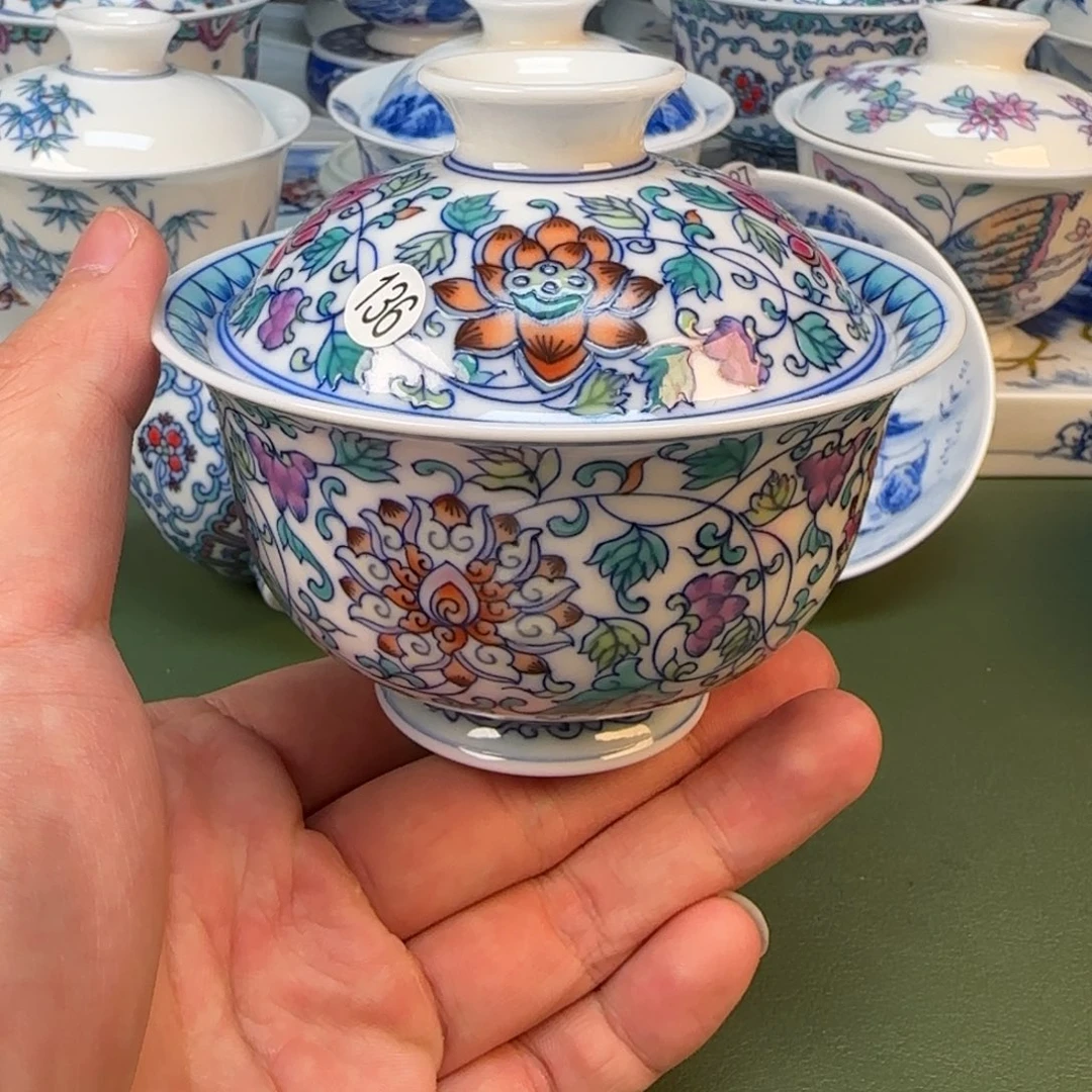 景德镇纯手工手绘茶具136