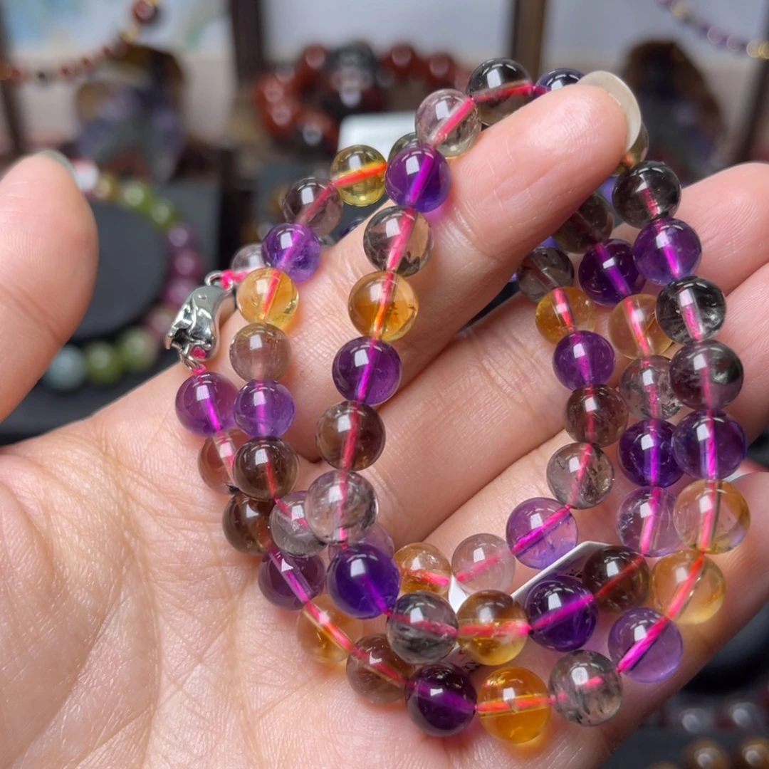 水晶未镶嵌手链极光多宝项链7