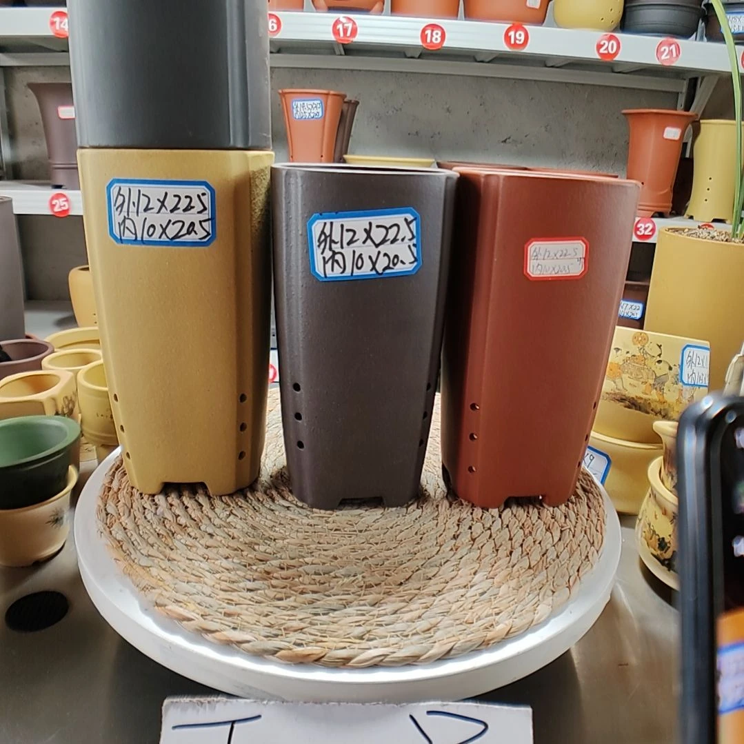 宜兴紫砂花盆2569