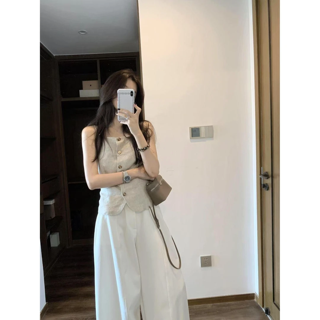 休闲风慵懒风INS风时尚套装裙子上衣小众炸街高腰小个子显瘦气质