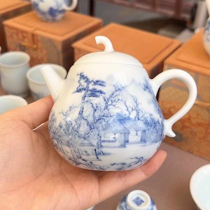 山水梨形壶。。。。。。