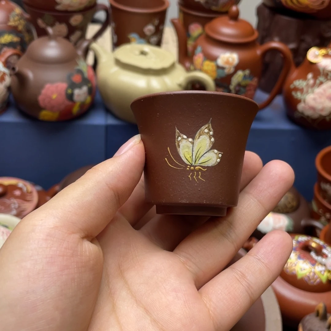 茶杯紫泥紫砂主人杯50cc