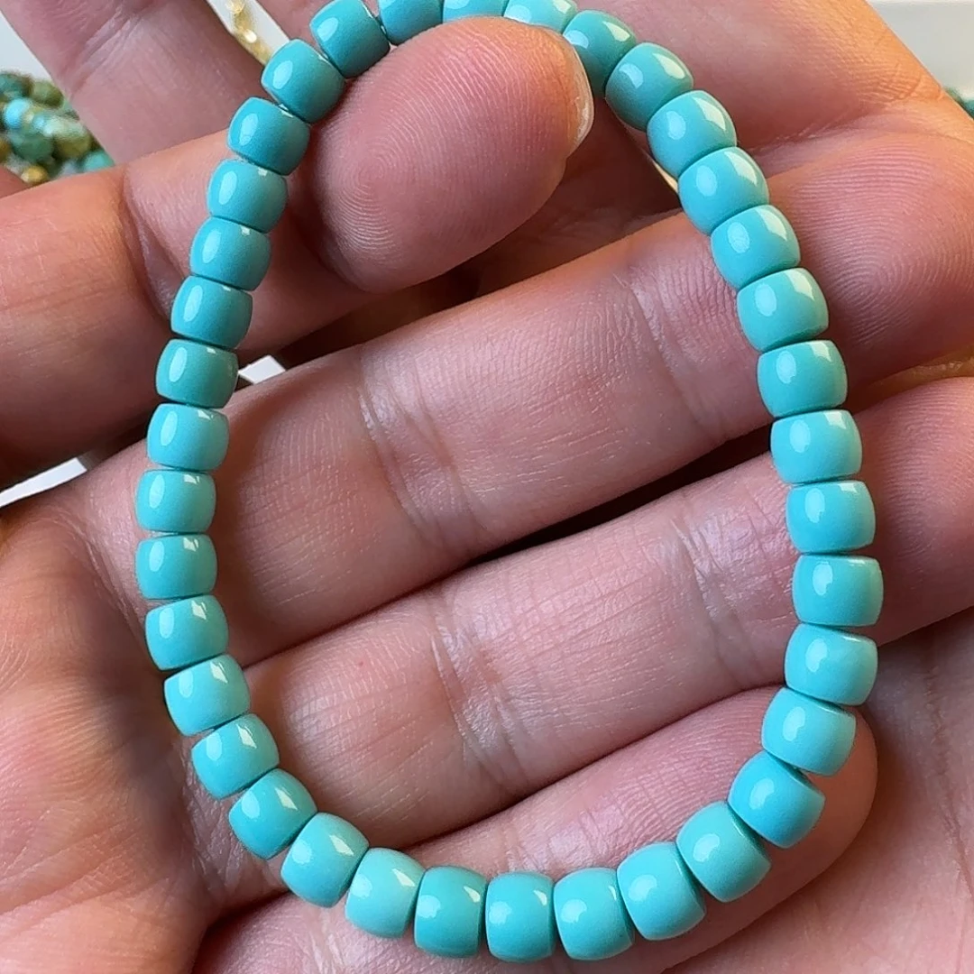 橙***果未镶嵌绿松石手串