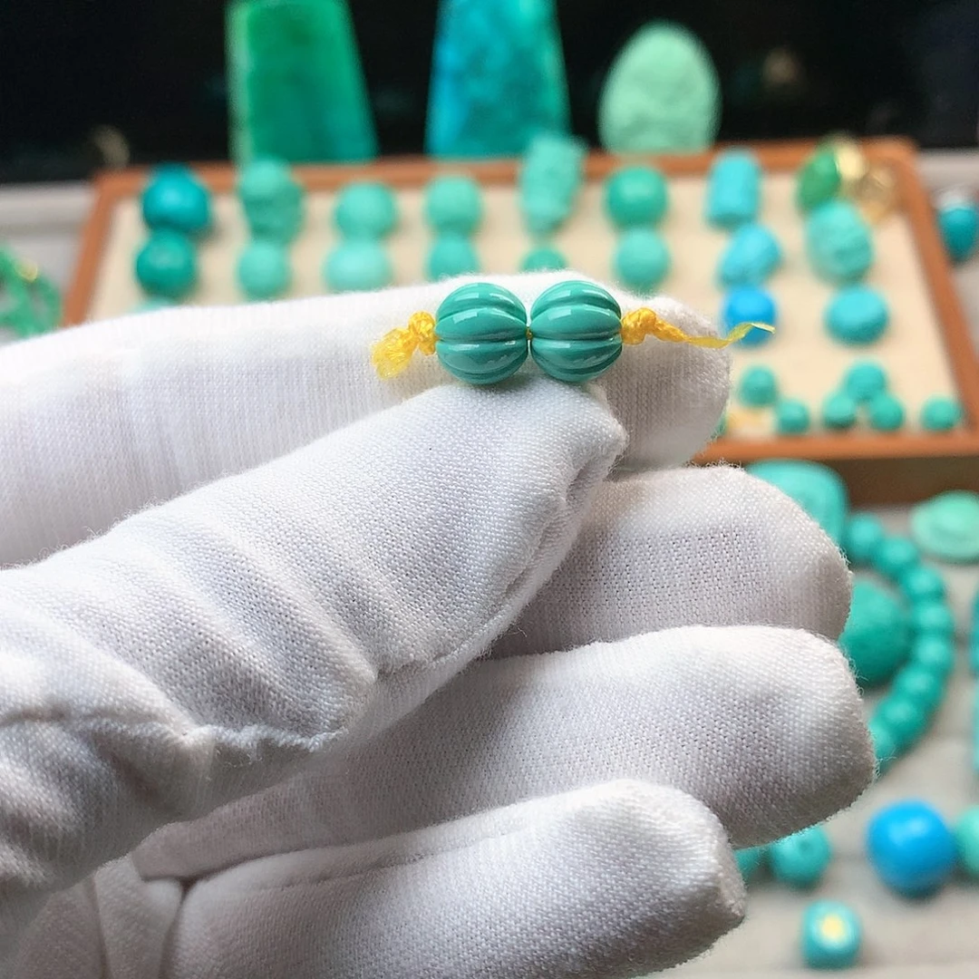 湖北原矿8mm瓜珠一对