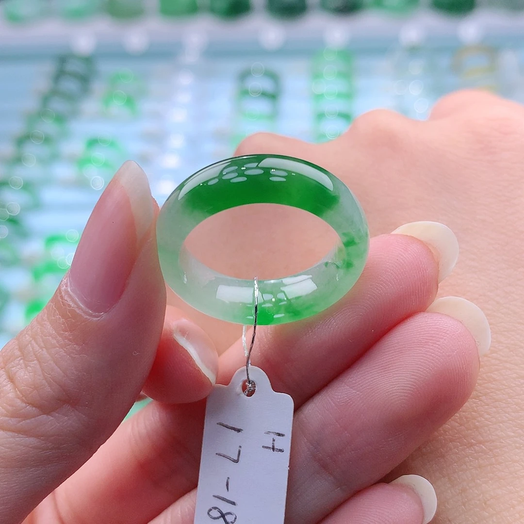 未镶嵌戒指翡翠明*爷缅甸翡翠A货