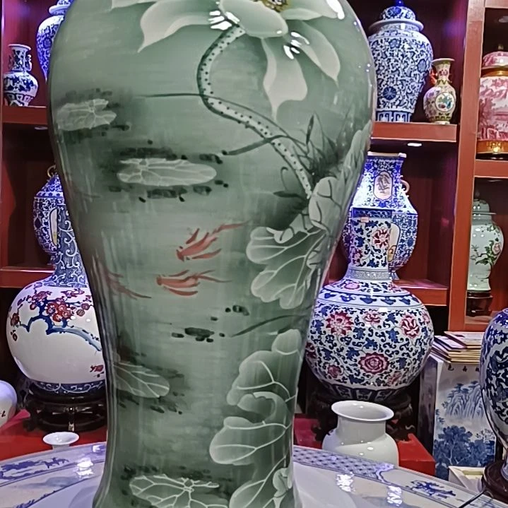 瓷片用****9景德镇手绘陶瓷花瓶