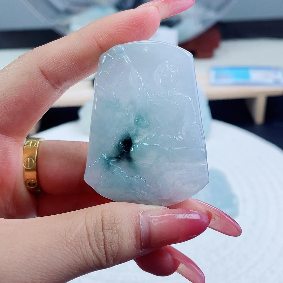 翡翠未镶嵌颈饰天然翡翠