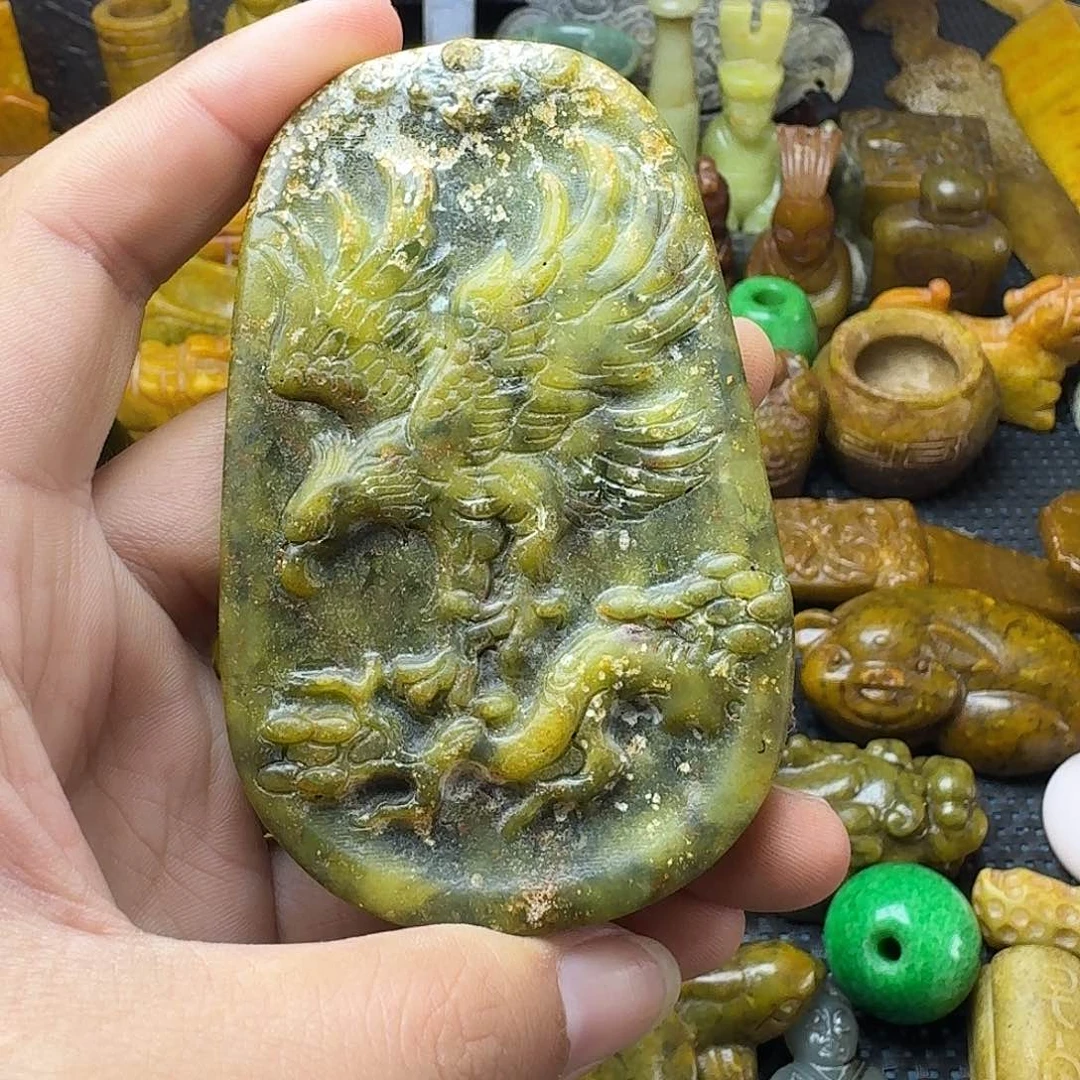 白玉菩提吊坠。。。