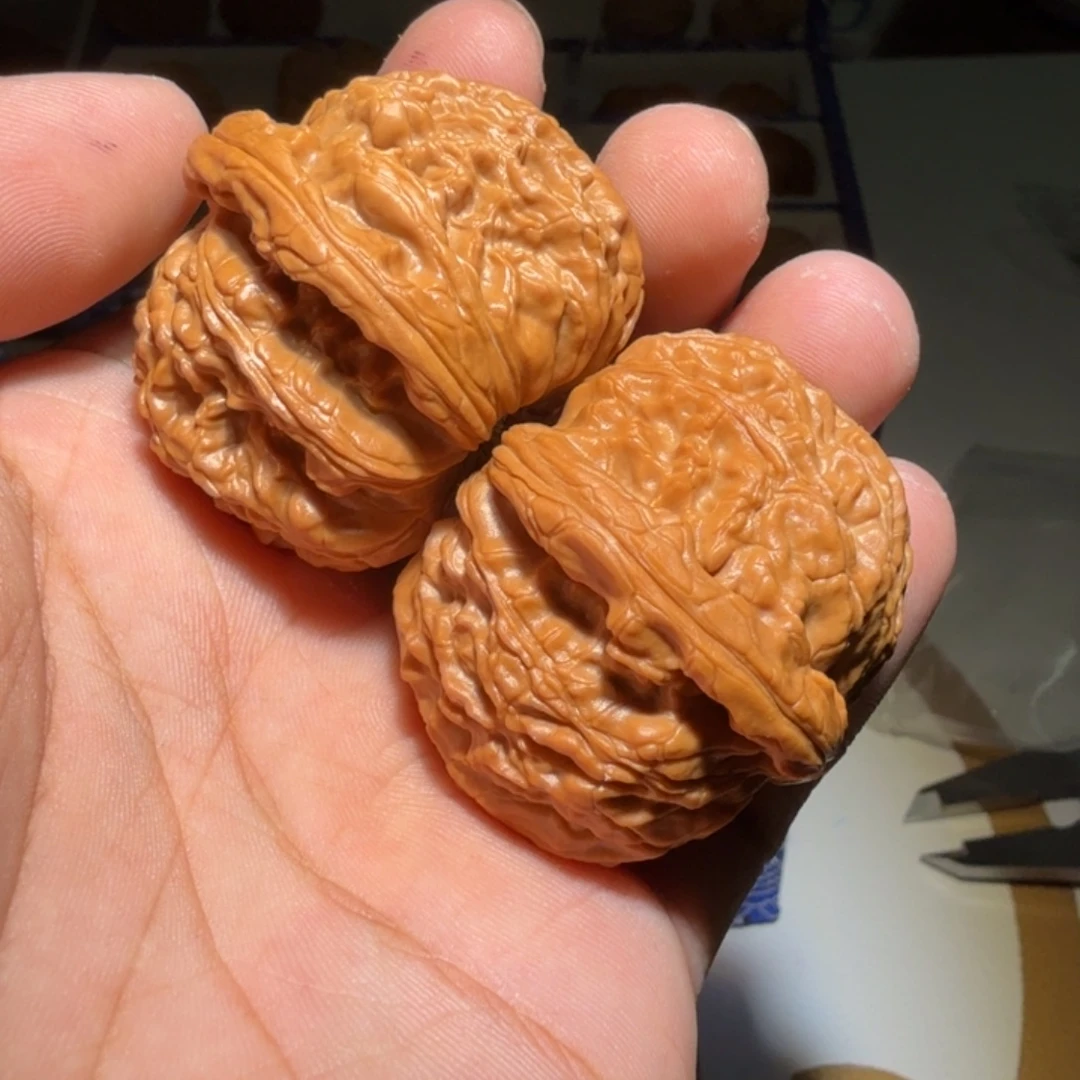 岐***i吊坠文玩核桃白狮子