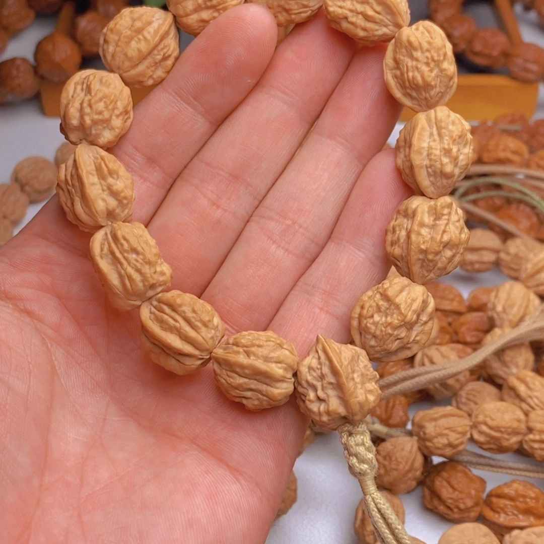 流***号文玩核桃手串蛤蟆头尺寸17三通款