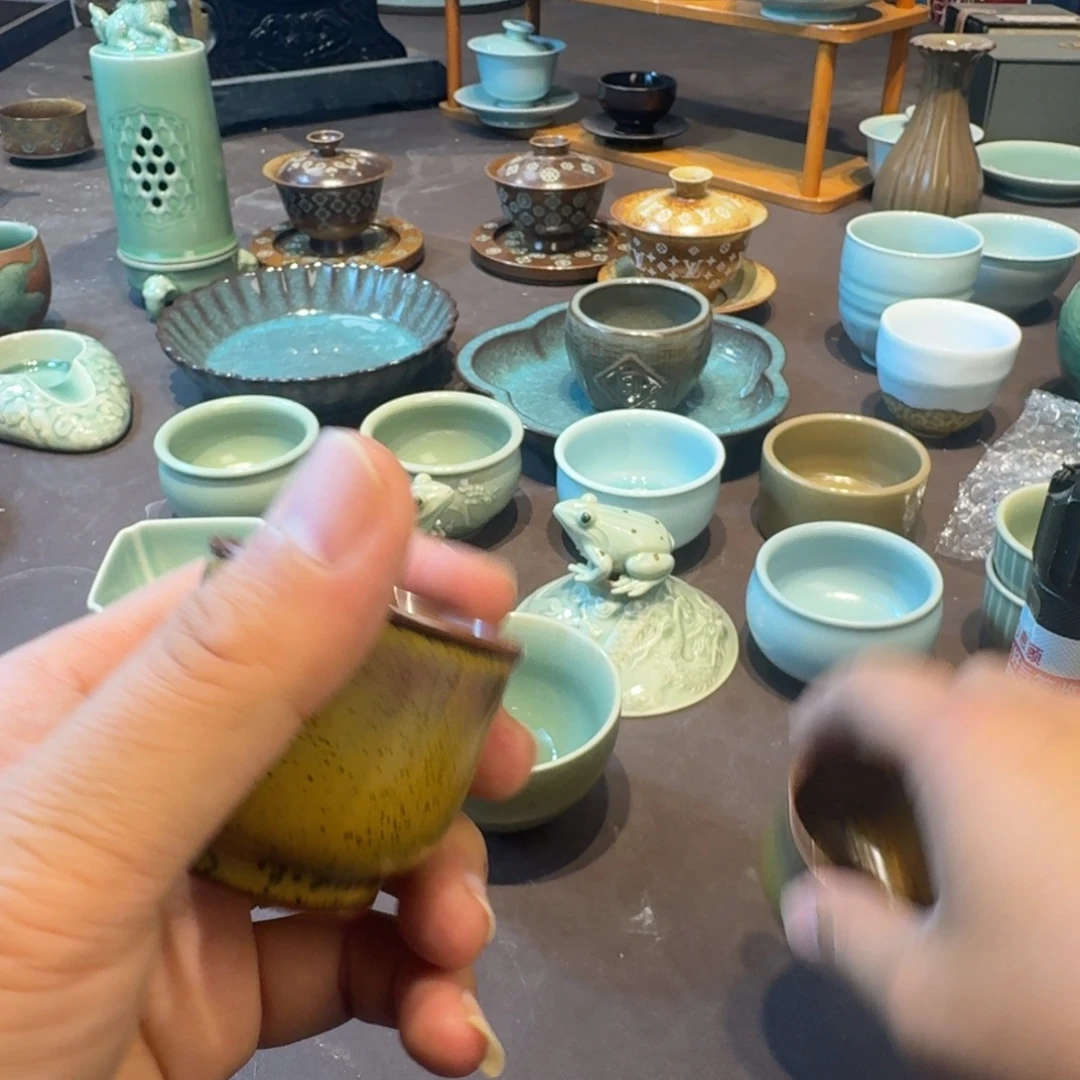 龙泉青瓷茶具微瑕