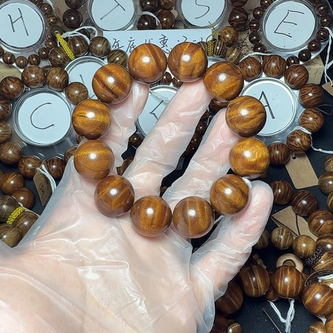 手串/手链楠木（金丝楠）立体水波纹