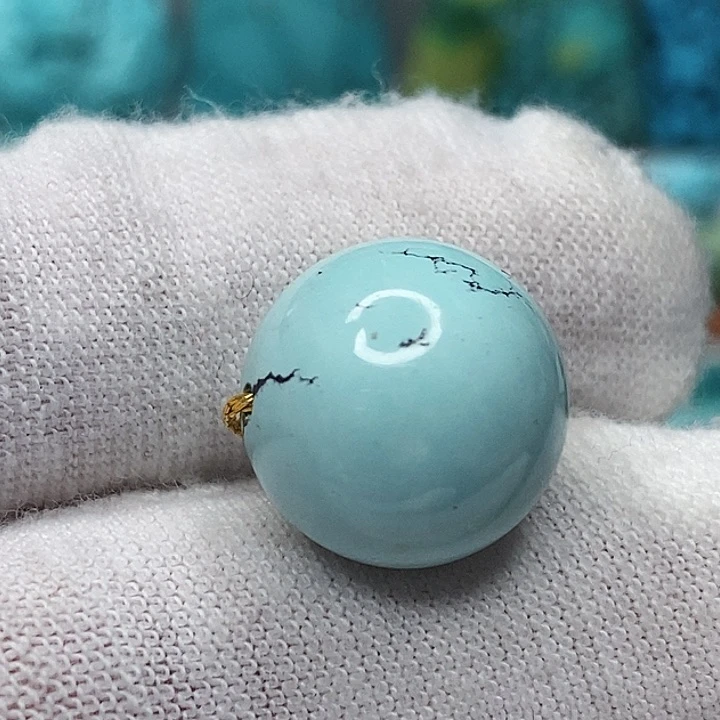 未镶嵌绿松石天然原矿 带武汉地大证书