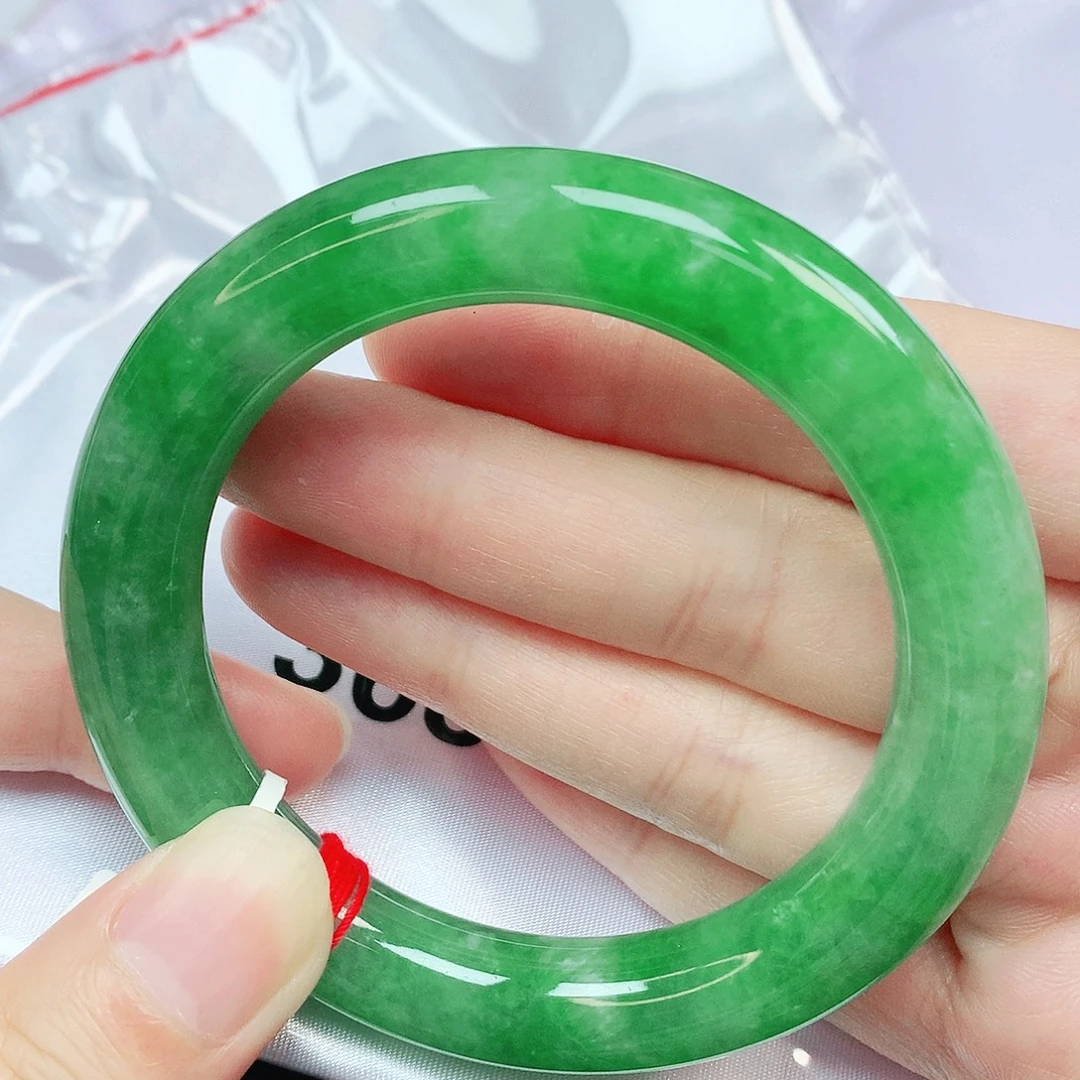 翡翠未镶嵌手镯抖音368