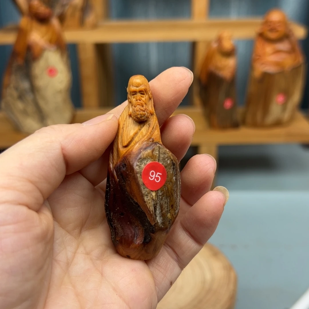 上***君木崖柏木摆件手把件，