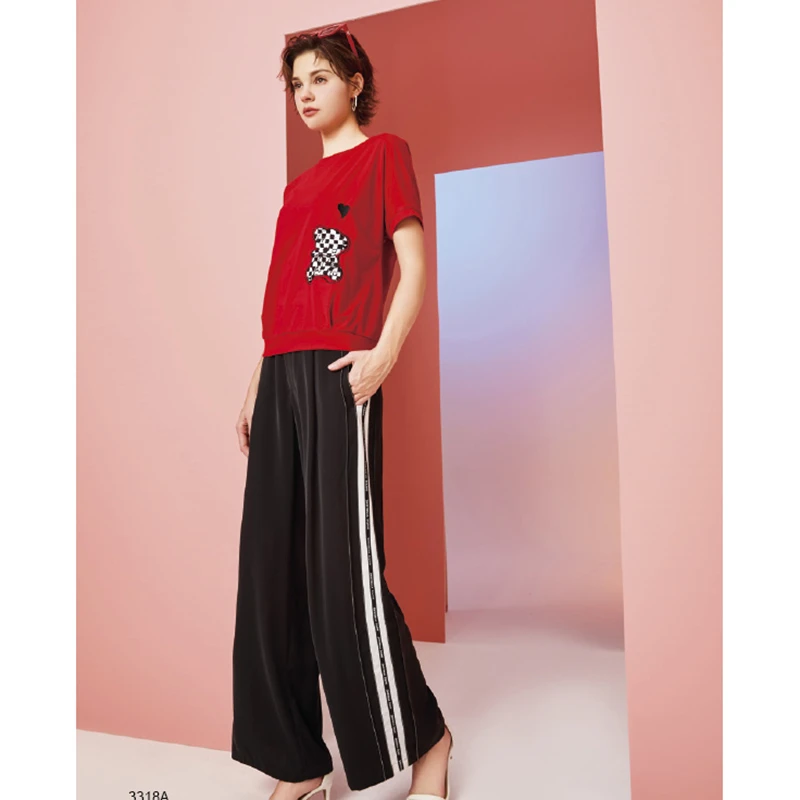 台湾品牌女装春夏新款时尚气质休闲裤子 芳3065C