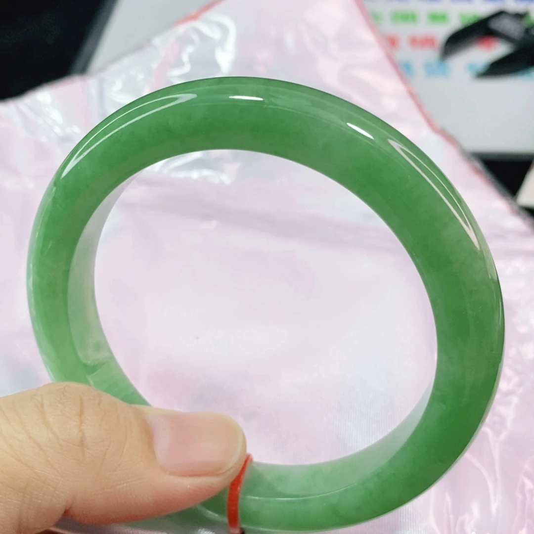 未镶嵌手镯翡翠东*主56.8圈口高质量高货毕业