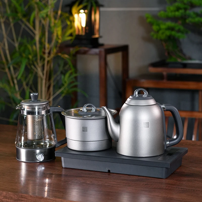 TILIVING/钛立维纯钛全自动上水电热烧水壶泡茶专用茶台嵌入式