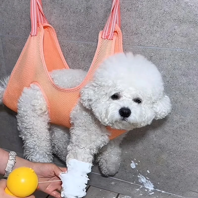 狗狗洗脚吊床比熊洗澡固定神器剪指甲防抓咬剪毛美容悬挂式修毛