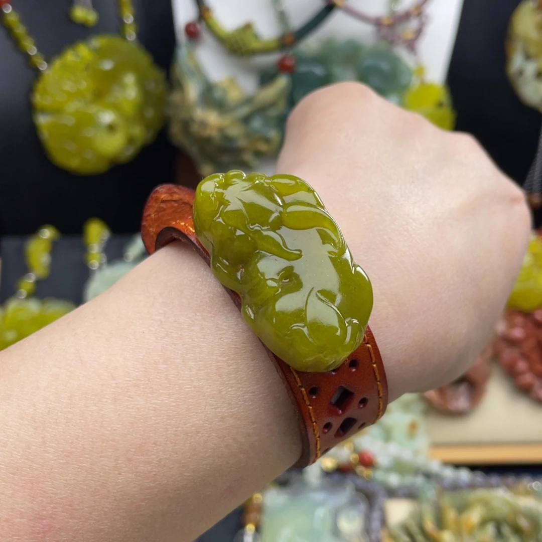 未镶嵌岫玉项链888