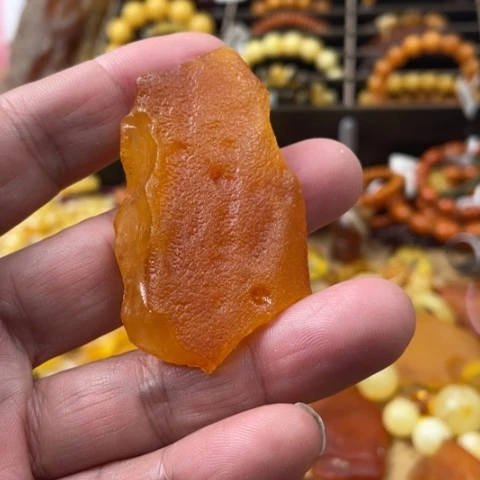手链琥珀未镶嵌吊坠