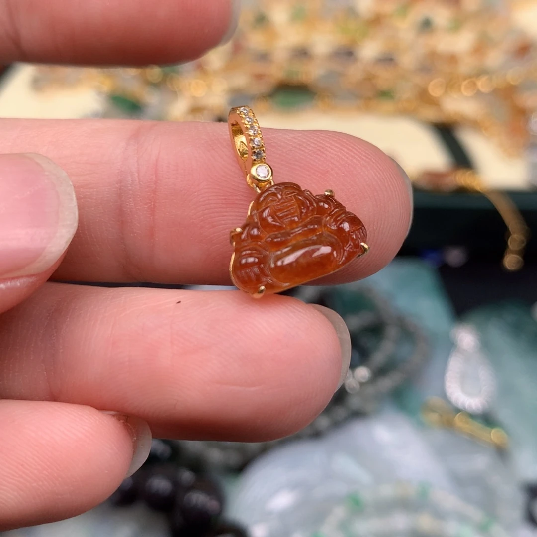 翡翠未镶嵌吊坠(不含链)福利19