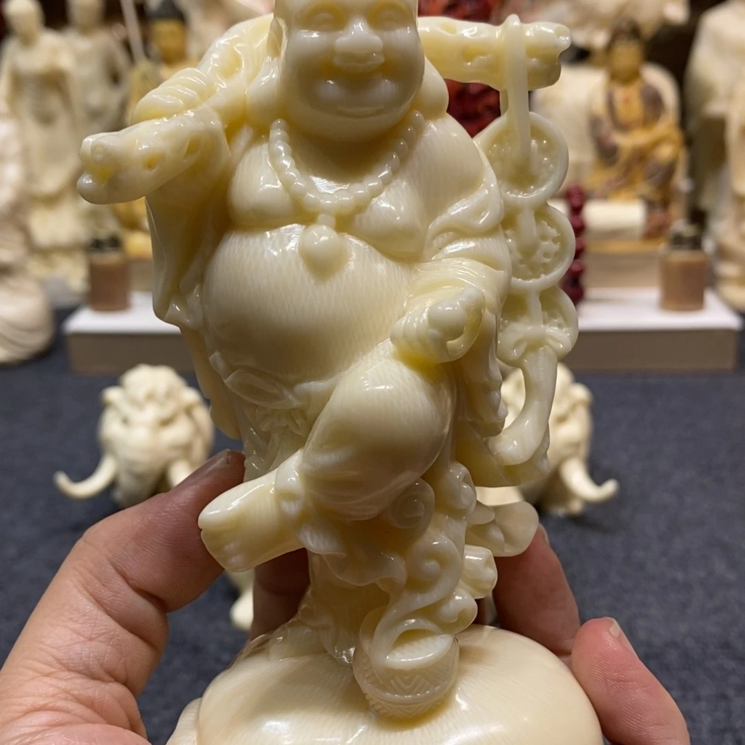 摆件猛犸象牙弥勒