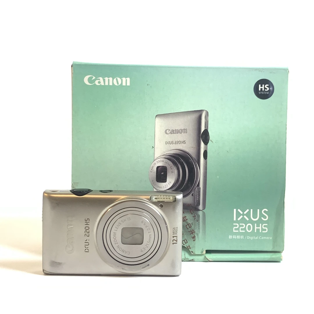 95新 Canon/佳能 ixus220 带原盒银色 1210万像素 ccd
