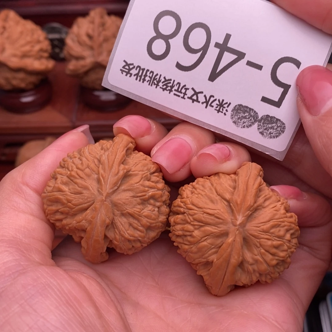 文玩核桃把件38球白