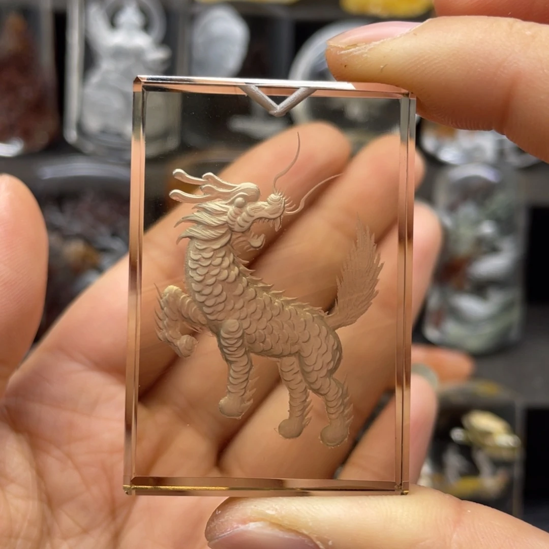 吊坠未镶嵌水晶麒麟