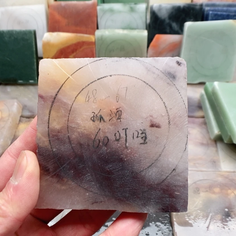 【闪购商品】石英质玉(金丝玉)手镯未镶嵌孤*加工定制