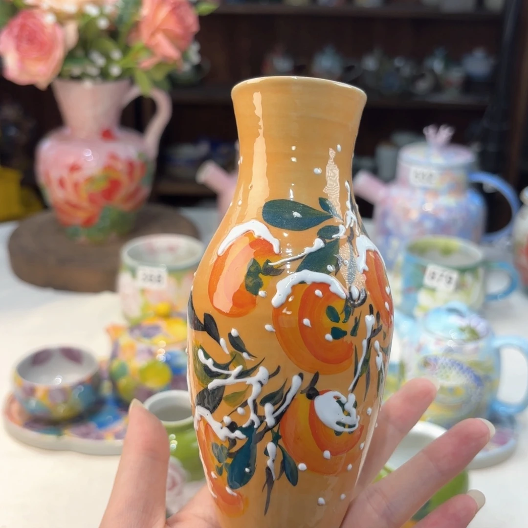 景德镇手绘高温釉下彩陶瓷茶具