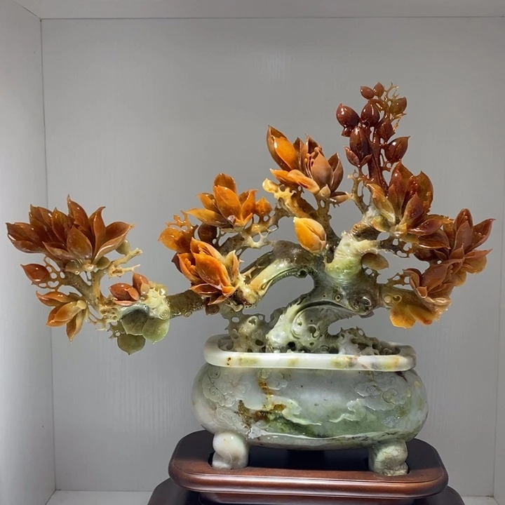 未镶嵌蛇纹石玉（覆膜）珠宝奇石