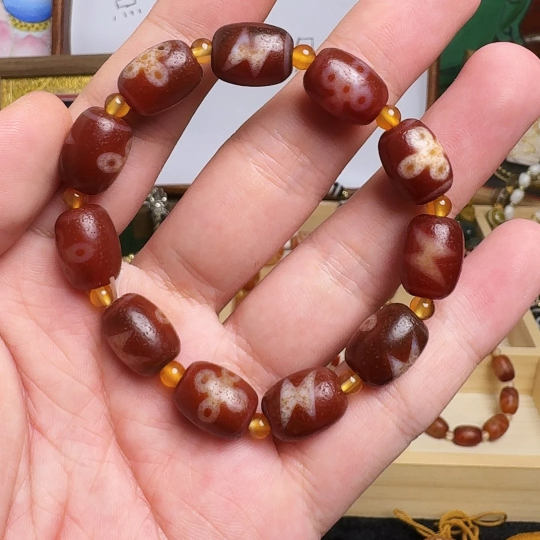 玛瑙/玉髓合金手链1030-14