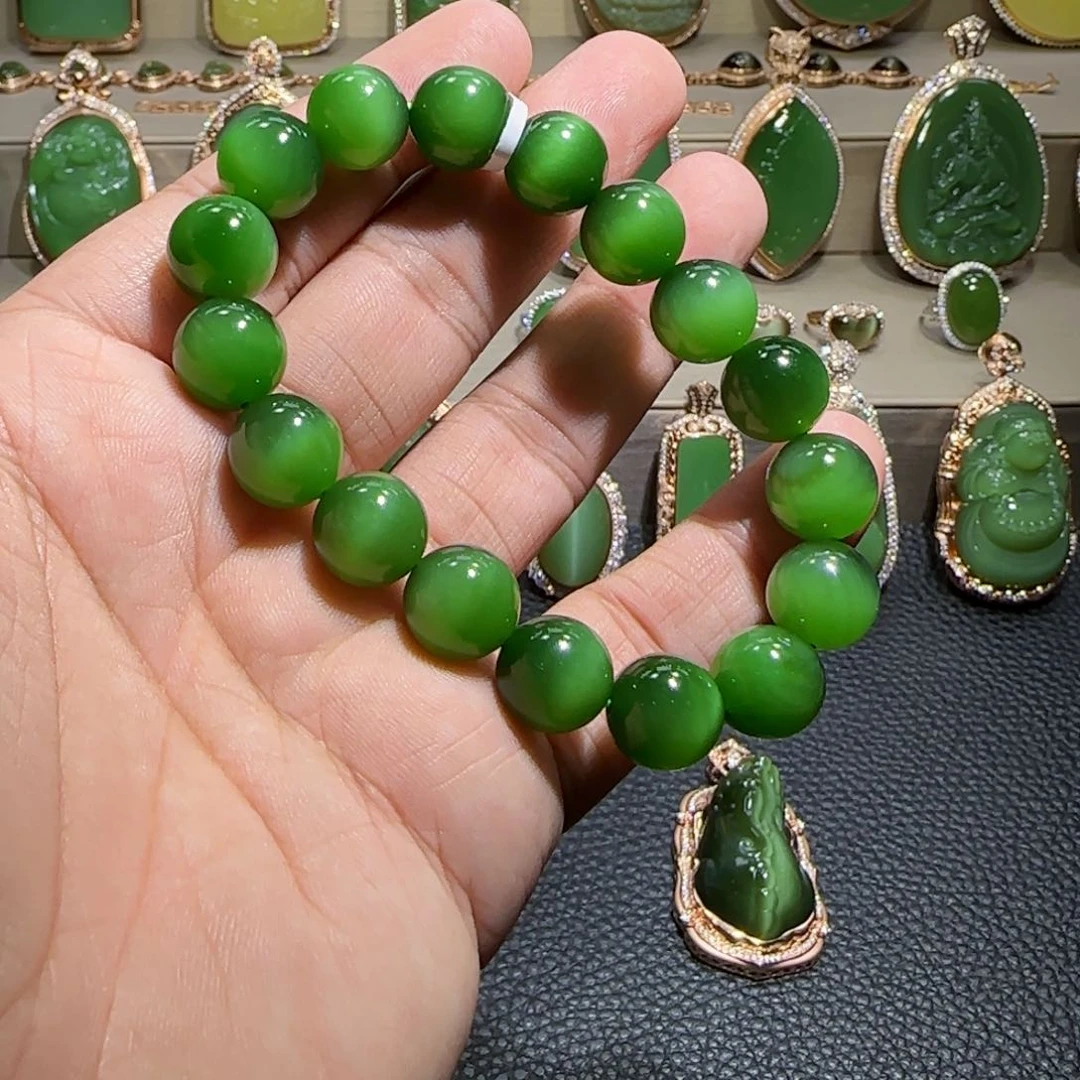 未镶嵌手链和田玉（碧玉）流***云