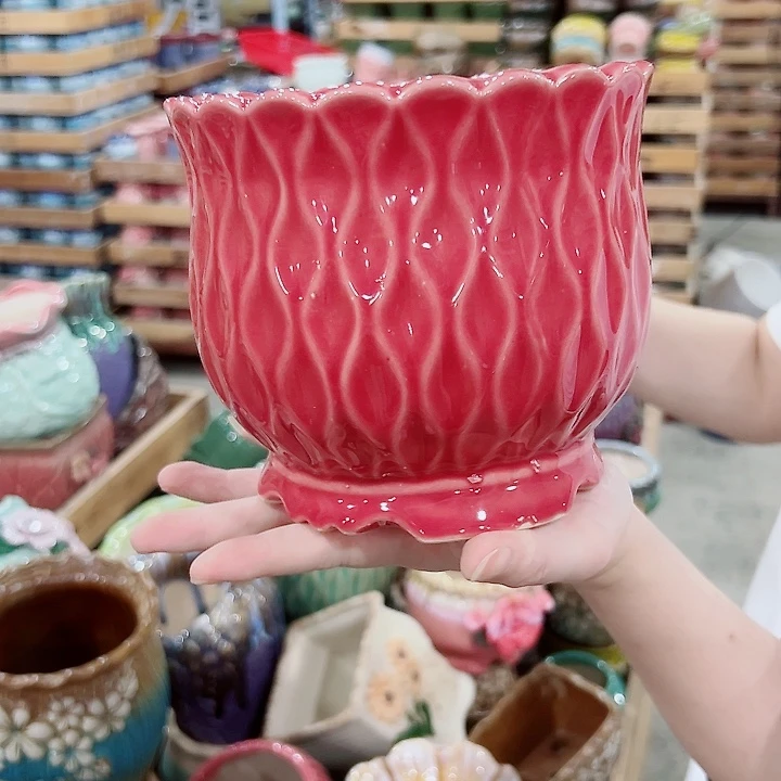 有孔，满10元发货多肉陶瓷花盆