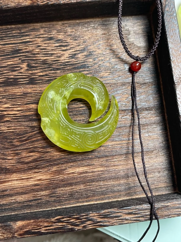 岫玉时来运转吊坠 挂件