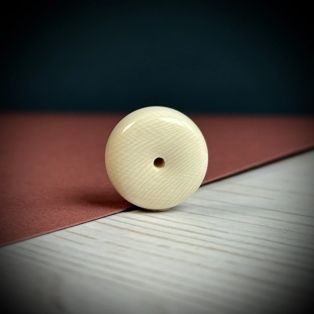 D73-59天然猛犸平安扣约19*9mm支持鉴定假一罚十