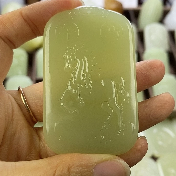 昆仑石双面马守护