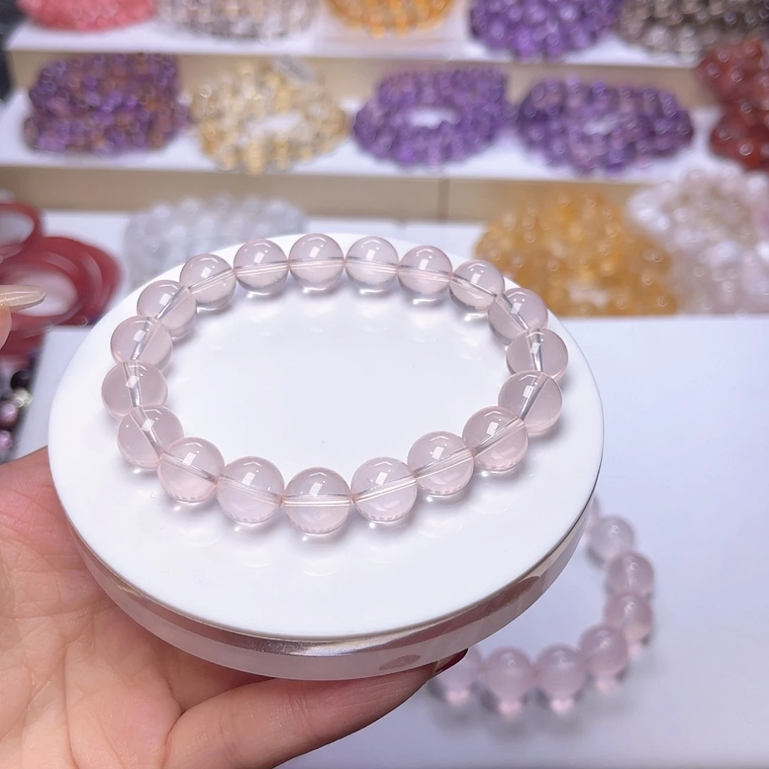 水晶手串未镶嵌?****客天然水晶11mm