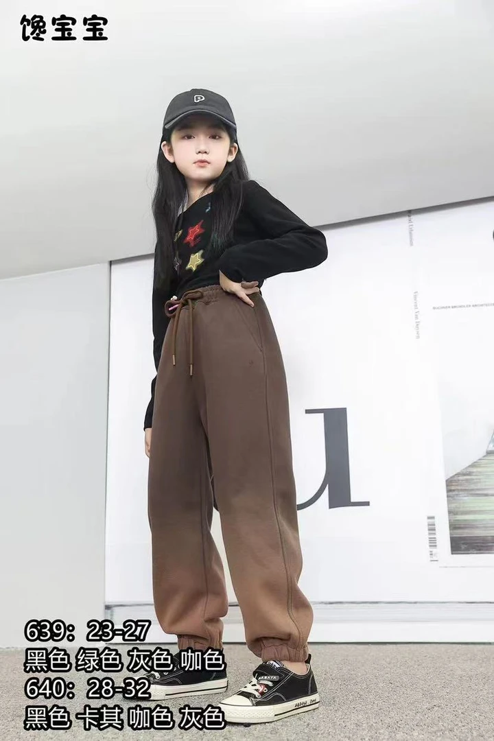 男童女童春秋卫裤松紧口